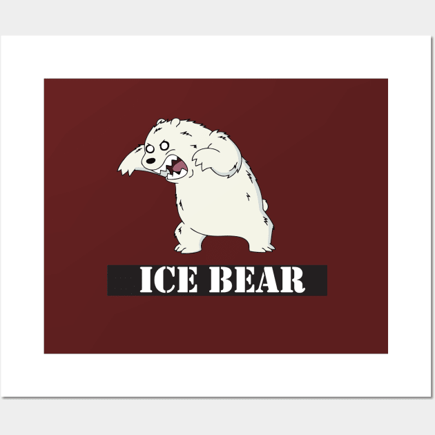 ice bear angry Wall Art by marizfahstore